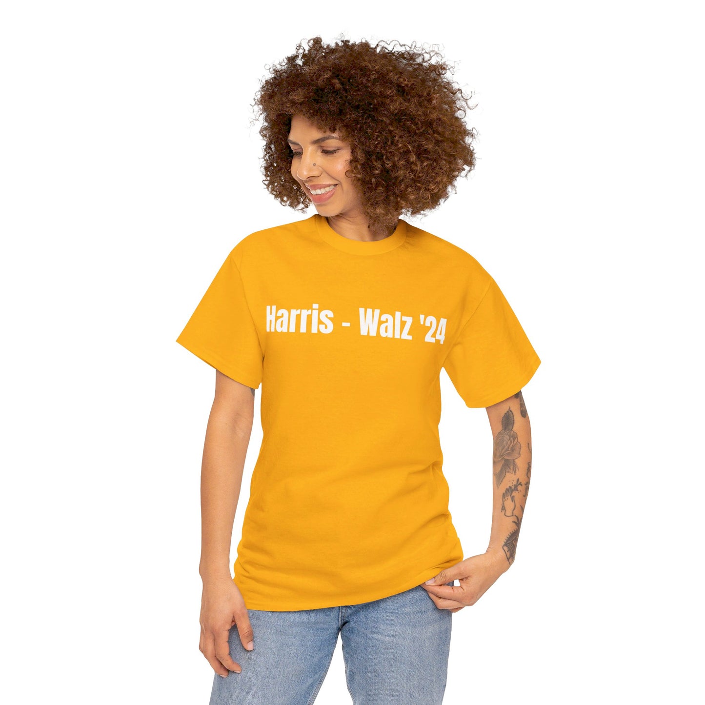 Harris-Walz Unisex Heavy Cotton Tee